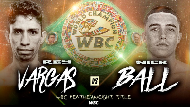 REY VARGAS SE ALISTA PARA EXPONER EN ARABIA SAUDITA, ANTE NICK BALL