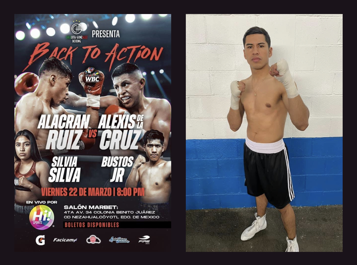 ALBERTO RUIZ ENCABEZA CARTEL DE CHIQUITA BOXING EN CIUDAD NEZA