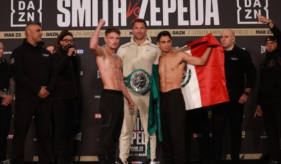 DALTON “THUNDER” SMITH Y JOSÉ “CHON” ZEPEDA, EN PESO Y LISTOS PARA LA BATALLA
