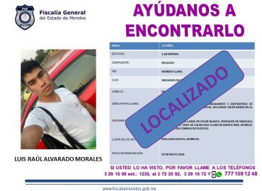SANO Y SALVO APARECE EL PÚGIL MORELENSE LUIS “IRON BOY” ALVARADO