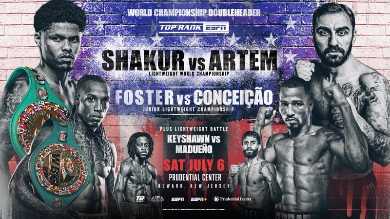 STEVENSON Y FOSTER EXPONEN CORONAS VERDE Y ORO WBC EN NEW JERSEY