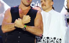 NO AL CARA A CARA, TYSON FURY EVITÓ LA MIRADA DE OLEKSANDR USYK