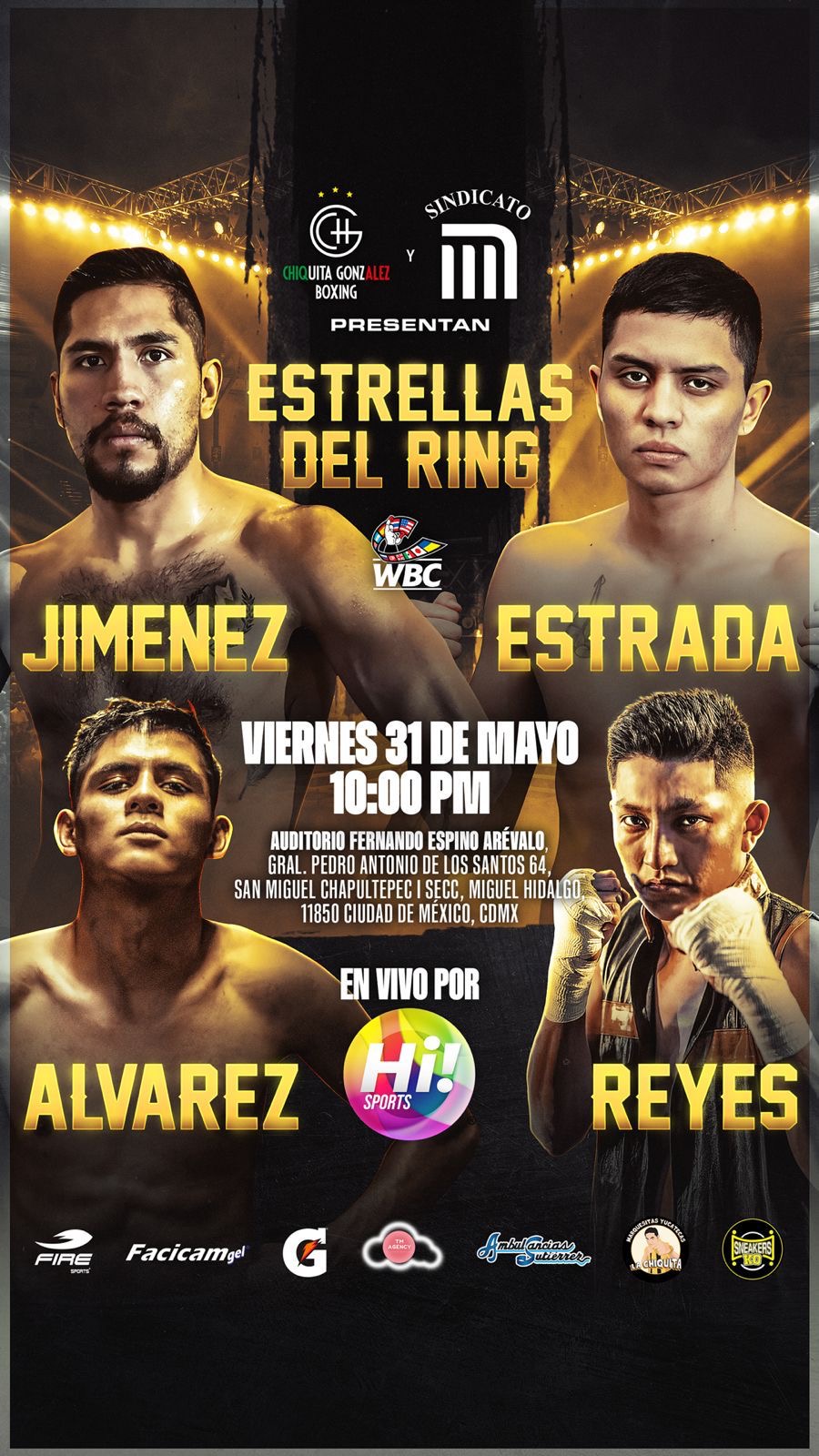 GABRIEL JIMÉNEZ Y “DEMOLEDOR” ESTRADA ENCABEZAN “ESTRELLAS DEL RING”