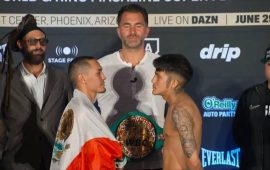 “GALLO” ESTRADA Y “BAM” RODRÍGUEZ, EN PESO Y LISTOS PARA UNA GUERRA EN PHOENIX