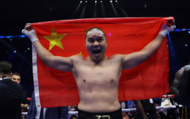 ZHULEI ZHANG NOQUEÓ EN EL QUINTO ROUND AL EX CAMPEÓN MUNDIAL DEONTAY WILDER