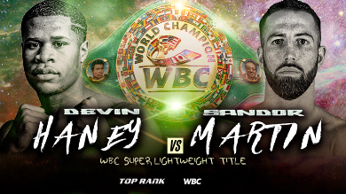 TOP RANK SE ADJUDICÓ LOS DERECHOS PARA MONTAR DEVIN HANEY VS. SANDOR MARTIN