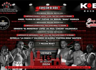 VUELVE LA EMOCIÓN DE BOXEO A SALA DE ARMAS