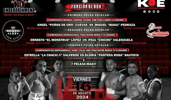 VUELVE LA EMOCIÓN DE BOXEO A SALA DE ARMAS