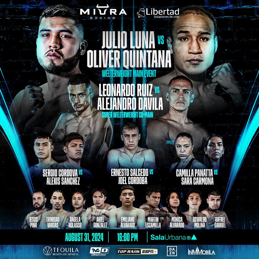 VUELVE LA EMOCIÓN DEL BOXEO A SALA URBANA