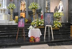 MISA EN MEMORIA A MARTHA SALDIVAR, EN LA IGLESIA DE SAN AGUSTIN EN POLANCO