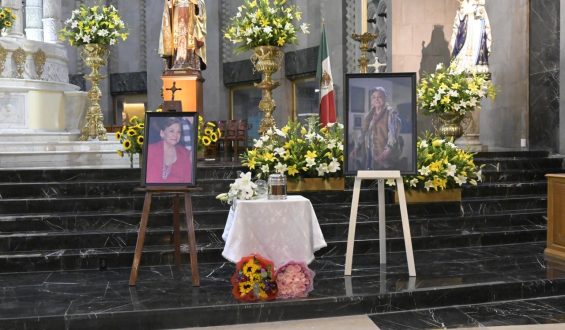 MISA EN MEMORIA A MARTHA SALDIVAR, EN LA IGLESIA DE SAN AGUSTIN EN POLANCO