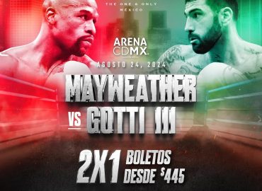 BOLETOS AL 2X1 PARA MAYWEATHER VS. GOTTI III EN LA ARENA CIUDAD DE MÉXICO