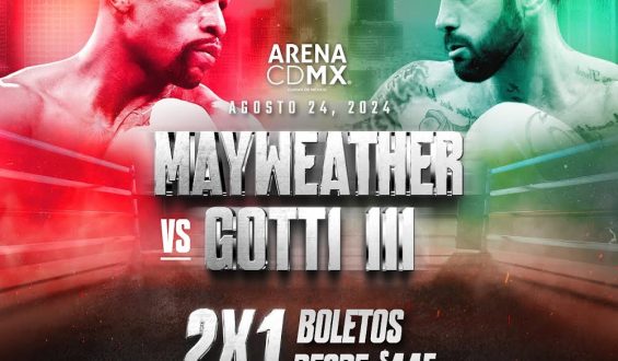 BOLETOS AL 2X1 PARA MAYWEATHER VS. GOTTI III EN LA ARENA CIUDAD DE MÉXICO