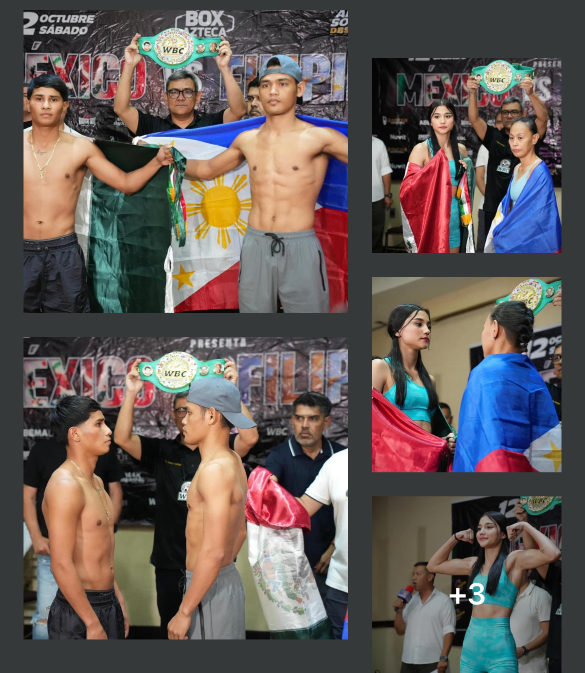 MEXICANOS Y FILIPINOS, LISTOS PARA LA BATALLA EN LA ARENA SONORA