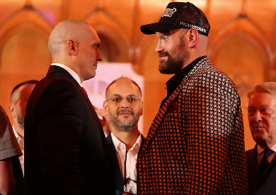 FURY Y USYK, FRENTE A FRENTE PREVIO A SU ESPERADA REVANCHA