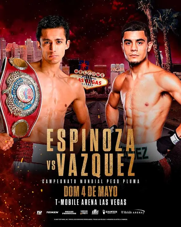 “DIVINO” ESPINOZA SE MEDIRÁ A EDWAR VAZQUEZ, EN EL RESPAKDO
