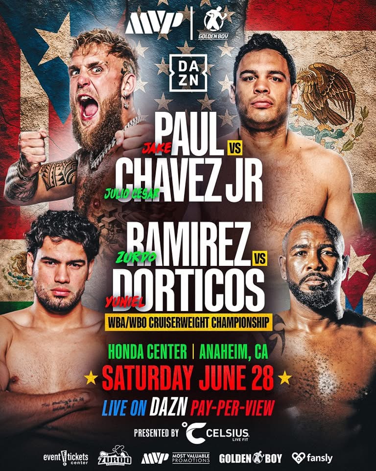 PAUL VS. CHÁVEZ JR. Y RAMÍREZ VS. DORTICÓS, PRÓXIMO 28 DE JUNIO EN ANAHEIM