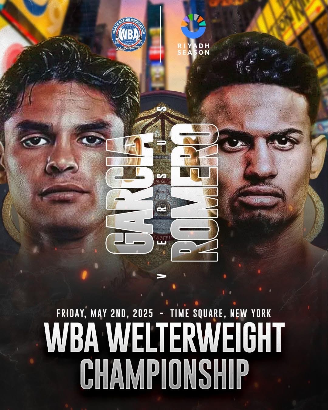 RYAN GARCÍA VS. “ROLLY” ROMERO, POR EL CAMPEONATO WELTER WBA