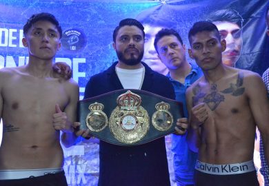 “PELÓN” RAMÍREZ Y “PINTOR” ALBINO DISPUTAN CAMPEONATO PLUMA FEDELATIN WBA