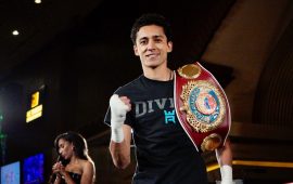 GRAN RECIBIMIENTO DAN A RAFAEL”DIVINO” ESPINOZA EN LAS VEGAS