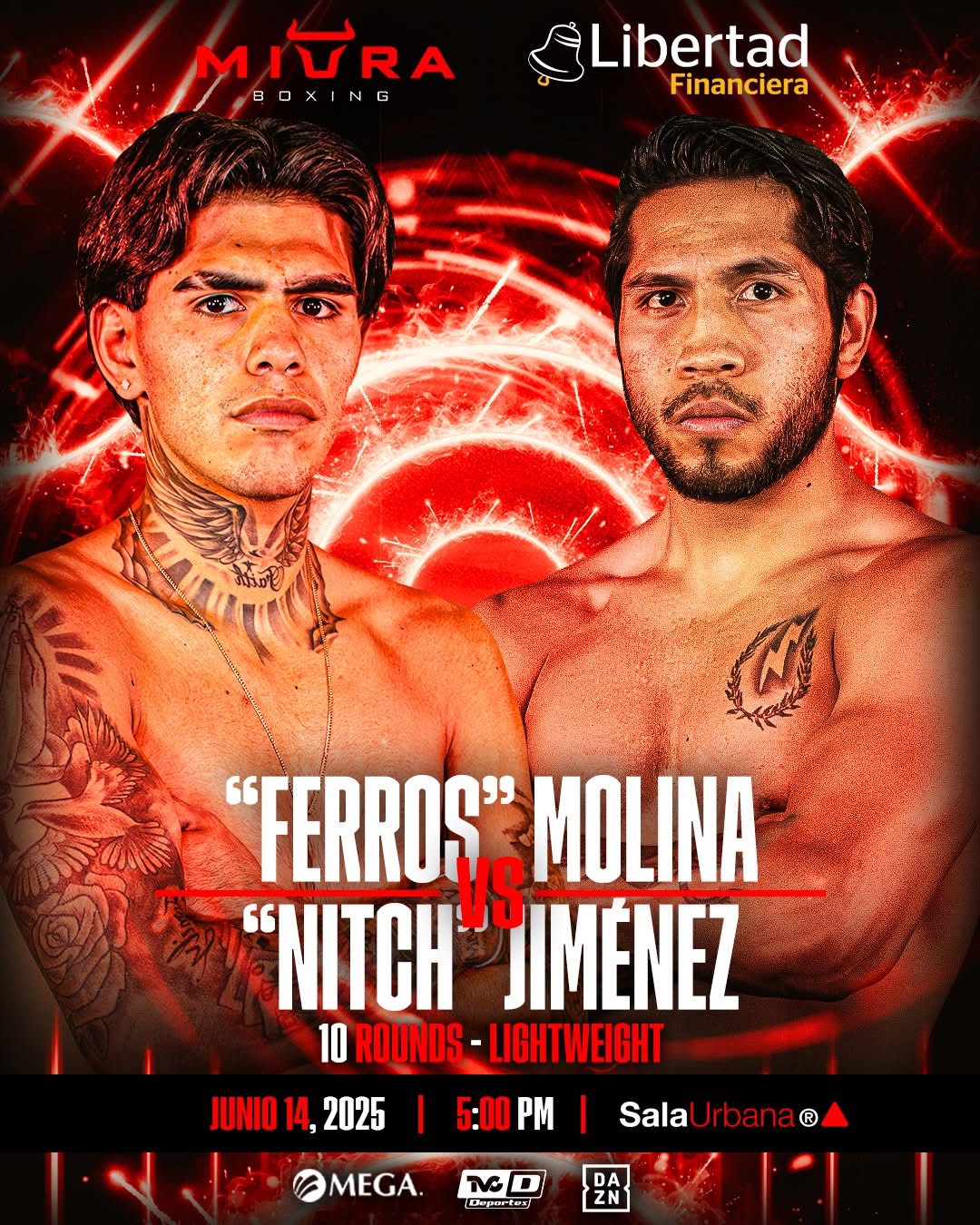SE ACERCA LA HORA, “FERROS” MOLINA Y “NITCHS” JIMÉNEZ, HUELE A NOCAUT