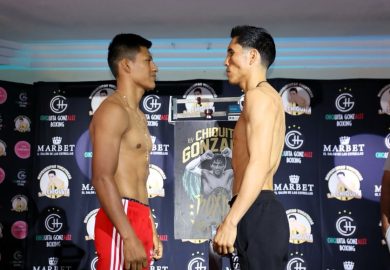 “TACHI” ROJAS Y JOSÉ ÁNGEL GARCÍA, EN PESO Y LISTOS PARA ENCABEZAR “ESTRELLAS DEL RING”