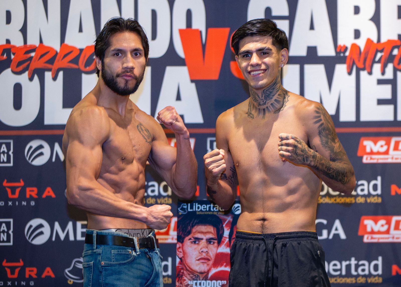 EN PIE DE GUERRA, “FERROS” MOLINA Y “NITCHS” JIMÉNEZ SUPERAN EL PESAJE Y SE DECLARAN LISTOS PARA LA BATALLA
