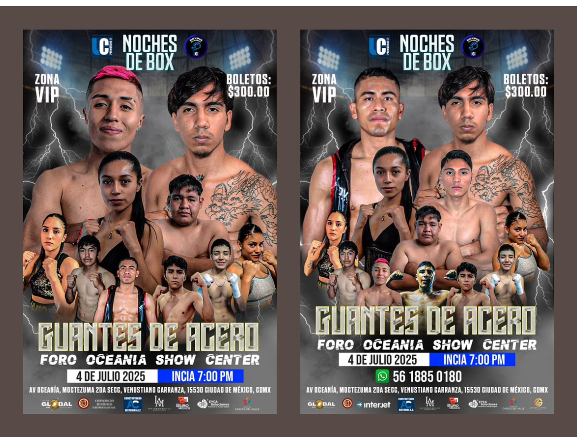 “DRAGÓN” SÁNCHEZ VS. “CHINO”’VILLA, DUELO PRINCIPAL EN FORO OCEANÍA SHOW CENTER